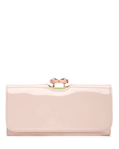 Ted Baker Titiana Patent Matinee Purse In Pink Light Pink Lyst