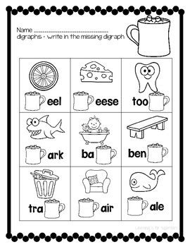Hot Cocoa Digraphs Freebie By Sarah Hankinson TpT