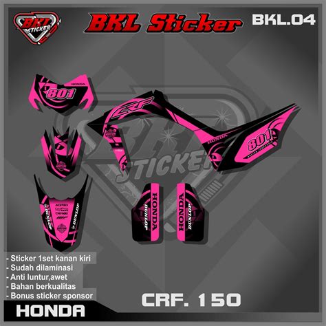 Jual Stiker Striping Motor Variasi Lis CRF 150 Semi Full Body Desain