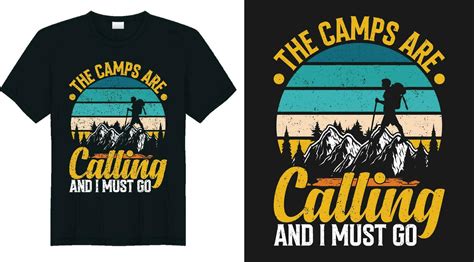 Summer Camp Vector T Shirt Design 28159155 Vector Art At Vecteezy