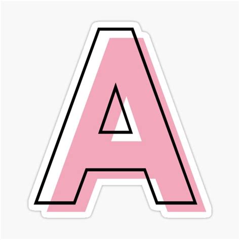 Letter A Stickers Redbubble