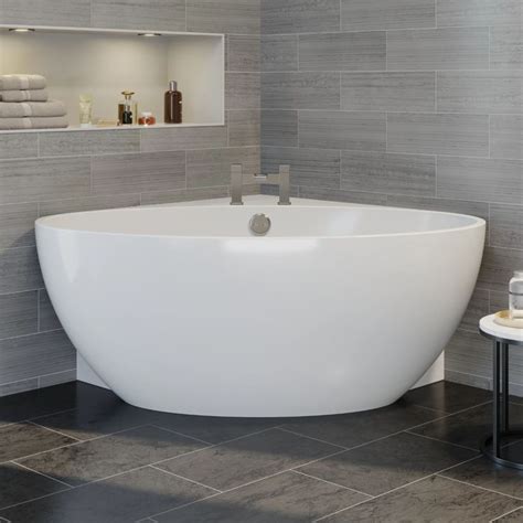 Modern Designer Corner Freestanding Bath Acrylic Bathtub 1510mm Built ...