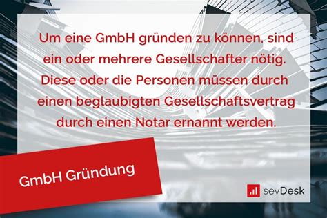 Gmbh Gr Ndung Alles Was Du Als Unternehmer Wissen Solltest