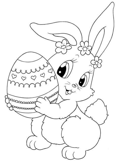 Dibujos Para Colorear Conejo De Pascua Dibujosparaimprimires