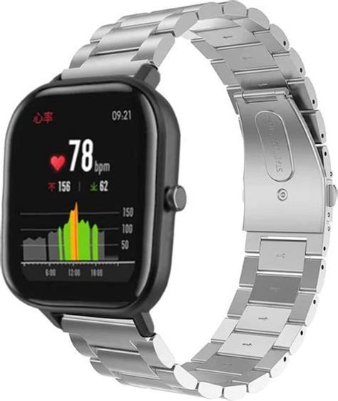 Xiaomi Amazfit Gts Stalen Band Zilver Mm Bol