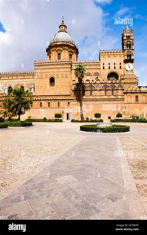 Sicilian Baroque Architecture Palermo Cathedral Duomo Di Palermo