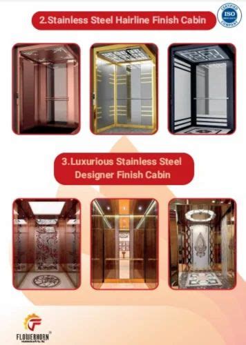 Residential Passenger Designer Cabin Elevator Lifts Max Persons 6