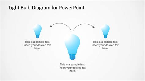 Light Bulb Diagram Template For Powerpoint Slidemodel