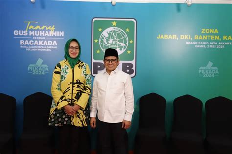 Ketum Pkb Cak Imin Promosikan Airin Rachmi Diany Sebagai Cagub Banten