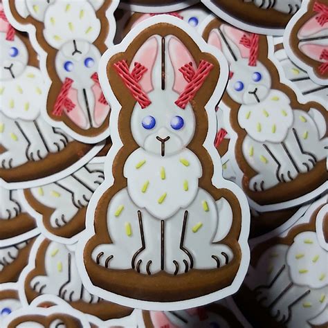 Cryptid Cookies Jackalope Stickers Rob Demers Art