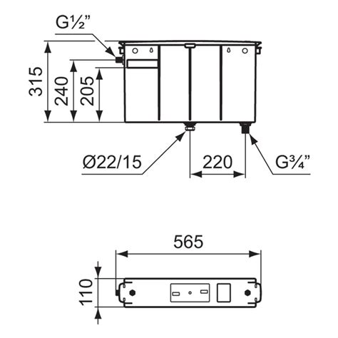 Armitage Shanks Concealed Urinal Cistern S0851