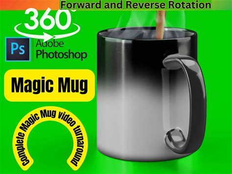 Magic Mug Mockup Video Rotating Animated Mockup Photoshop Mug Psd