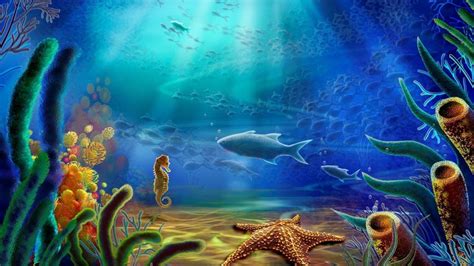 Cartoon Ocean Wallpapers - Top Free Cartoon Ocean Backgrounds ...