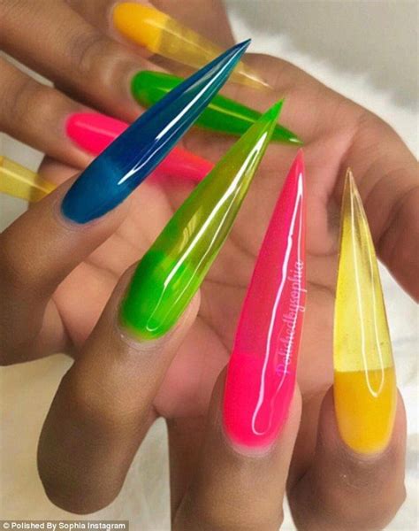 Kylie Jenner Sparks Nineties Inspired Jelly Nails Revival Jelly Nails