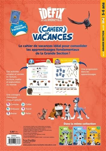 Cahier de vacances Idéfix et les irréductibles de Cécile Vibaux