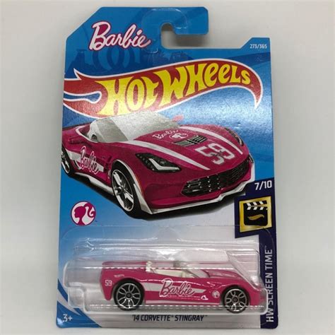 Hot Wheels Barbie Screen Time 14 Corvette Stingray Shopee Malaysia