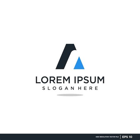 Logotipo Vectorial Con La Forma De La Letra Una Empresa De Marca De