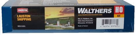 HO Scale Walthers Cornerstone 933 3191 Lauston Shipping Profile