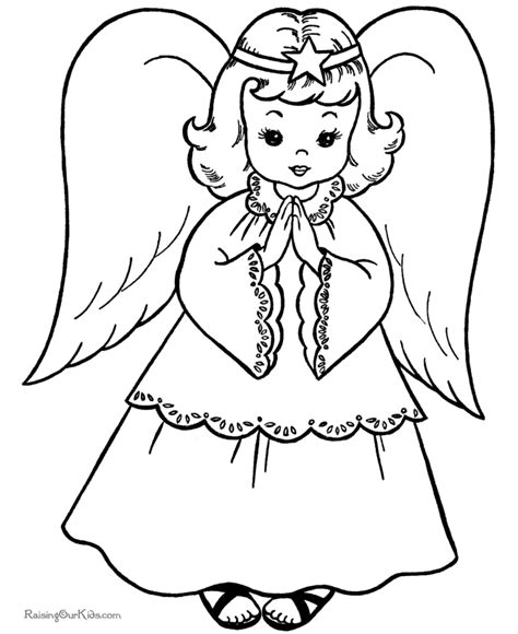 Angel Printable Coloring Pages - Coloring Home