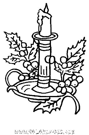 Coloriage Bougies De Noel Gratuit Noel