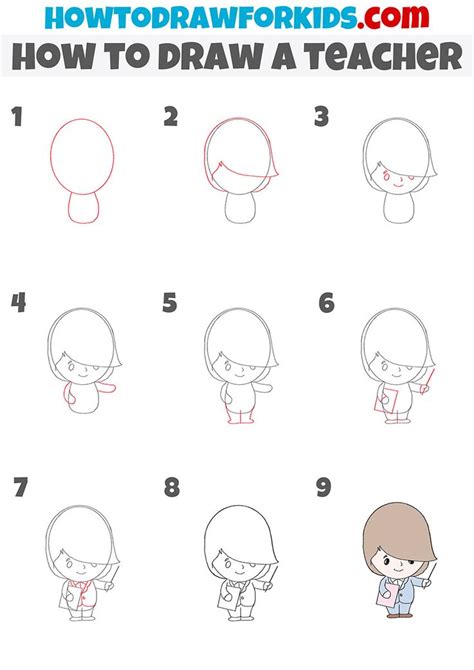 how to draw a teacher step by step | Drawings, Draw, Drawing people