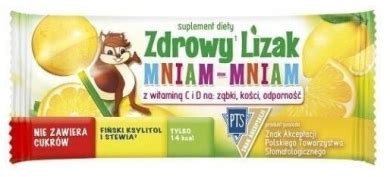 Zdrowy Lizak Mniam Mniam Wzmacnia Odporno Cytryna Cena Opinie