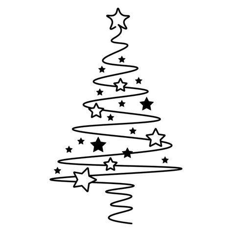 Christmas Tree Drawing With Stars DIY Christmas Card Crafts