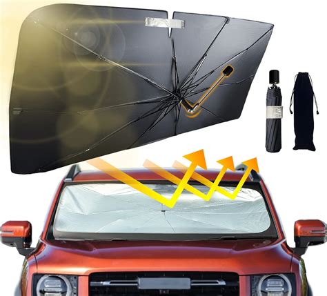 Amazon Car Windshield Sun Shade Umbrella With Rotating Shaft