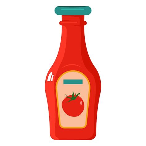 Salsa De Tomate En La Ilustraci N De Dibujos Animados De Vector De