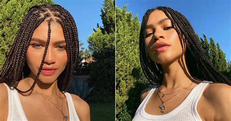 Zendayas Knotless Box Braids Hairstyle Ps Uk Beauty