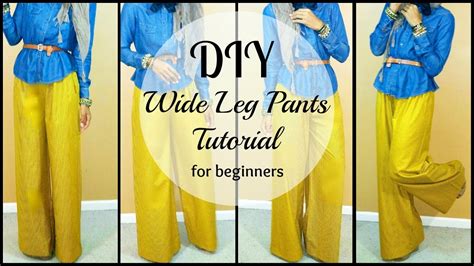 Nadira Diy How To Sew Wide Leg Pants For Beginners Youtube