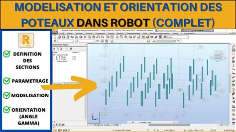 RSA 08 MODELISATION ET ORIENTATION DES POTEAUX DANS ROBOT STRUCTURAL