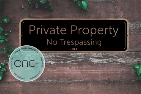 Custom Private Property No Trespassing Sign Metal Private Etsy