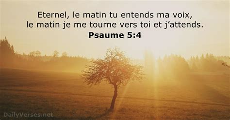 11 Octobre 2020 Verset Biblique Du Jour Psaume 5 4 DailyVerses Net