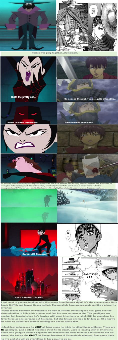 Jack And Ashis Parallels To Guts And Casca Part 4 Samurai Jack