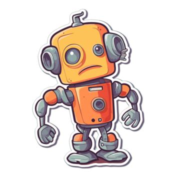 Cartoon Robot Robot Vector, Optometry, Sticker, Cartoon PNG and Vector with Transparent ...