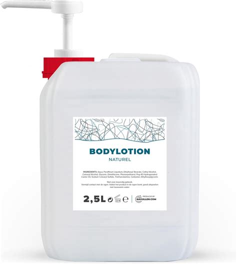 Bodylotion Naturel 2 5 Liter Jerrycan Met Pomp Navulling