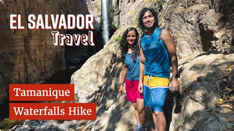 Tamanique Waterfalls Hike El Salvador Travel Vlog Indian Couple