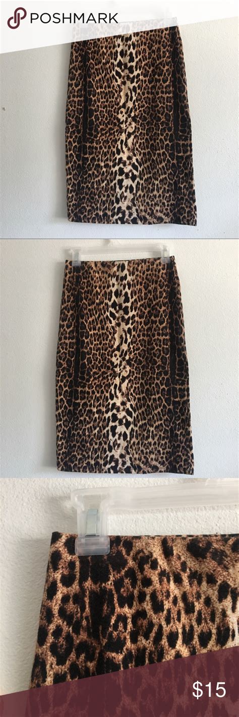 Forever 21 Cheetah Print Bodycon Pencil Skirt Bodycon Pencil Skirt