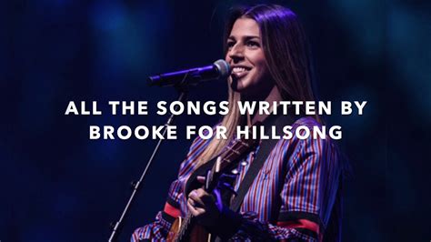 List Of All The Songs Written By Brooke Ligertwood For Hillsong Youtube