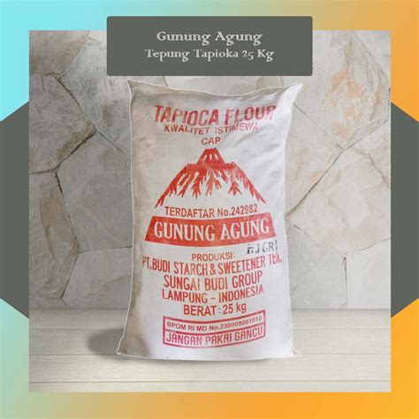 Jual Tepung Tapioka Gunung Agung Merah Kg Shopee Indonesia