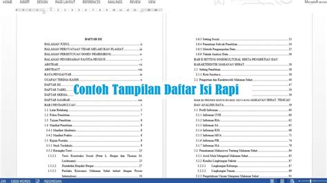 Jasa Editpembuatan Daftar Isi Daftar Tabel Diagram Daftar Pustaka