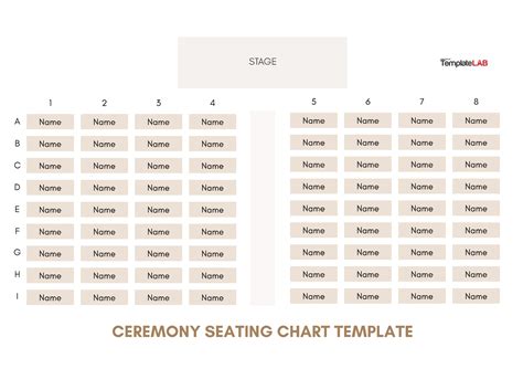 Editable Seating Chart Template