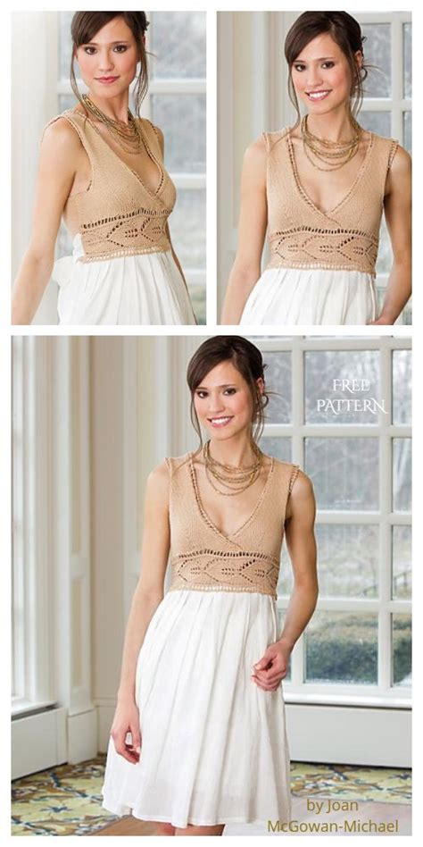 Knit Fabric Sundress Free Knitting Patterns Knitting Pattern In 2024