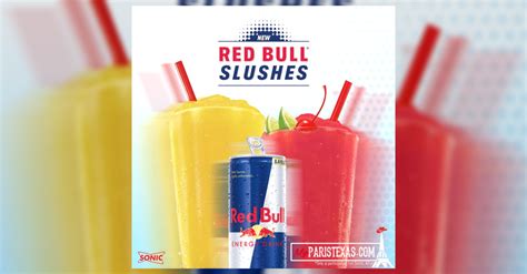 Sonic Introduces Red Bull Slush Launching Nationwide April 29