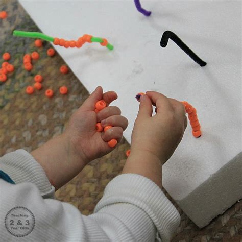 Fine Motor Threading Activity