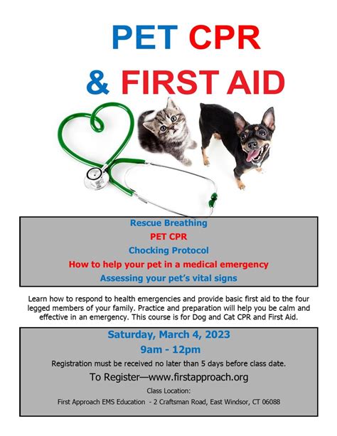 Pet CPR & First Aid. - East Windsor Chamber of Commerce