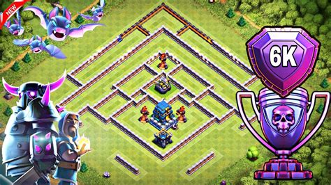 Th Strong Defensive Legend Base With Replays Th Best Trophy Push