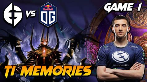 TI 9 Memories Arteezy Terrorblade EG Vs OG Game 1 Dota 2 The