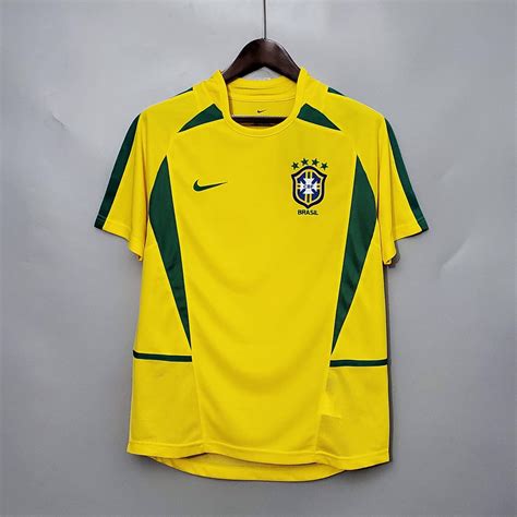 Brazil 2002 Home Retro Kit Football Jersey World Cup Korea Etsy UK